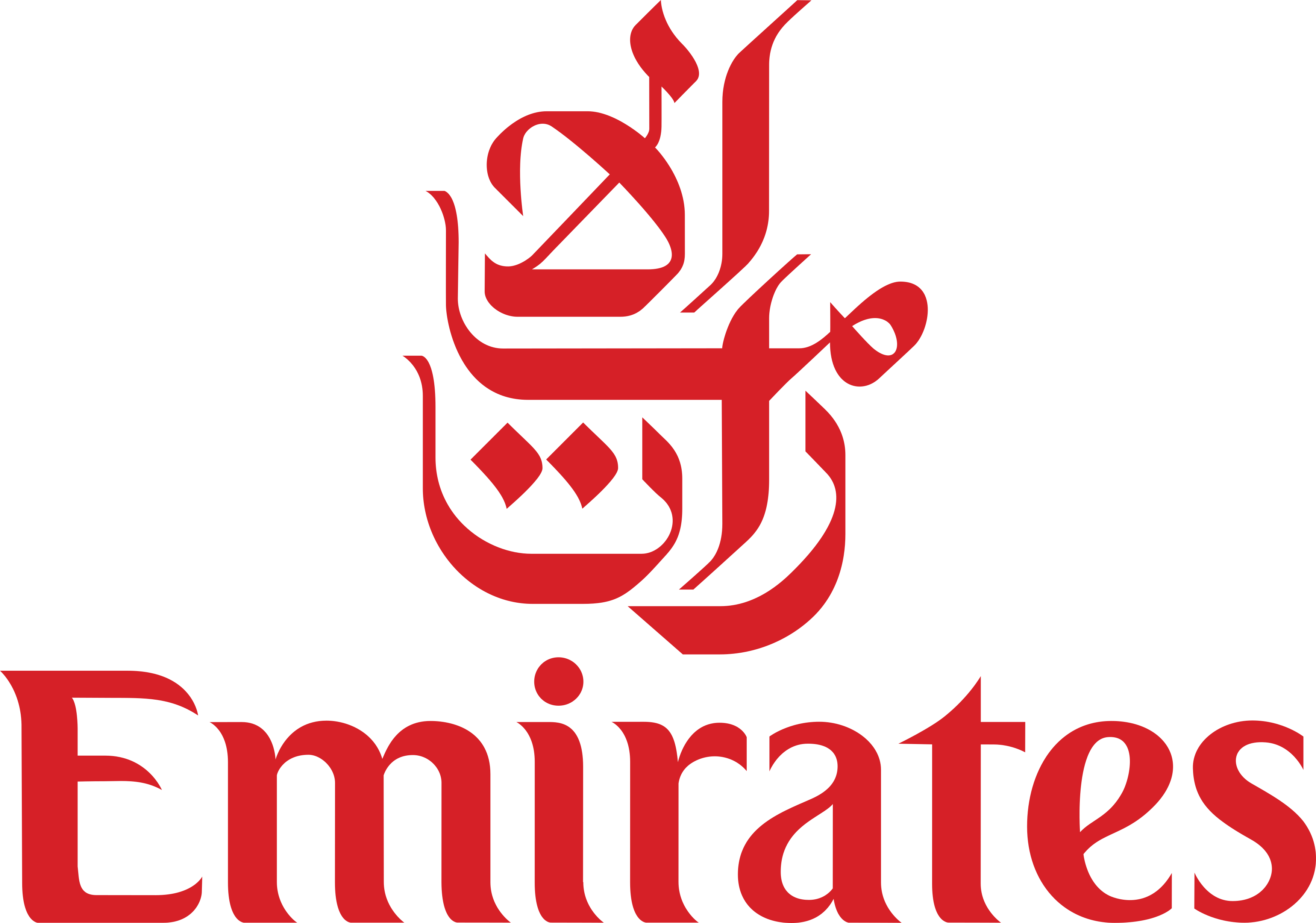 Emirates logo.