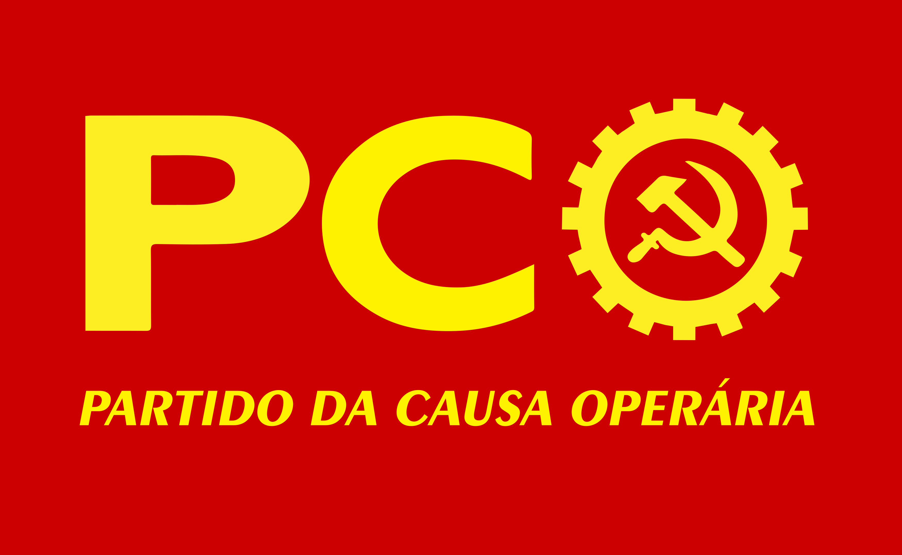 Logo del PCO - Logo del Partito della Causa Operaia.
