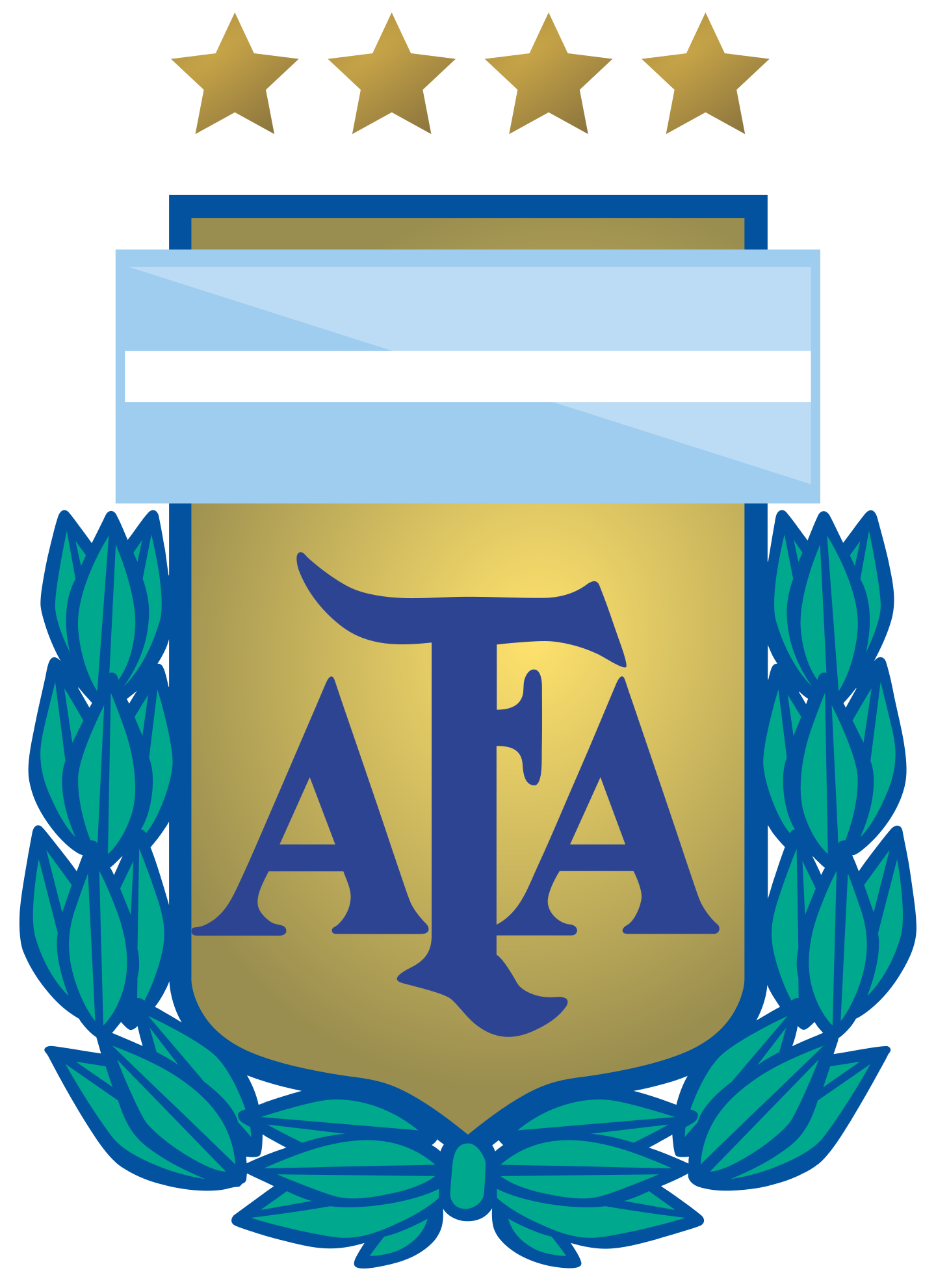 Squadra nazionale argentina – Logo a 4 stelle 2026 – Vettoriale V2.